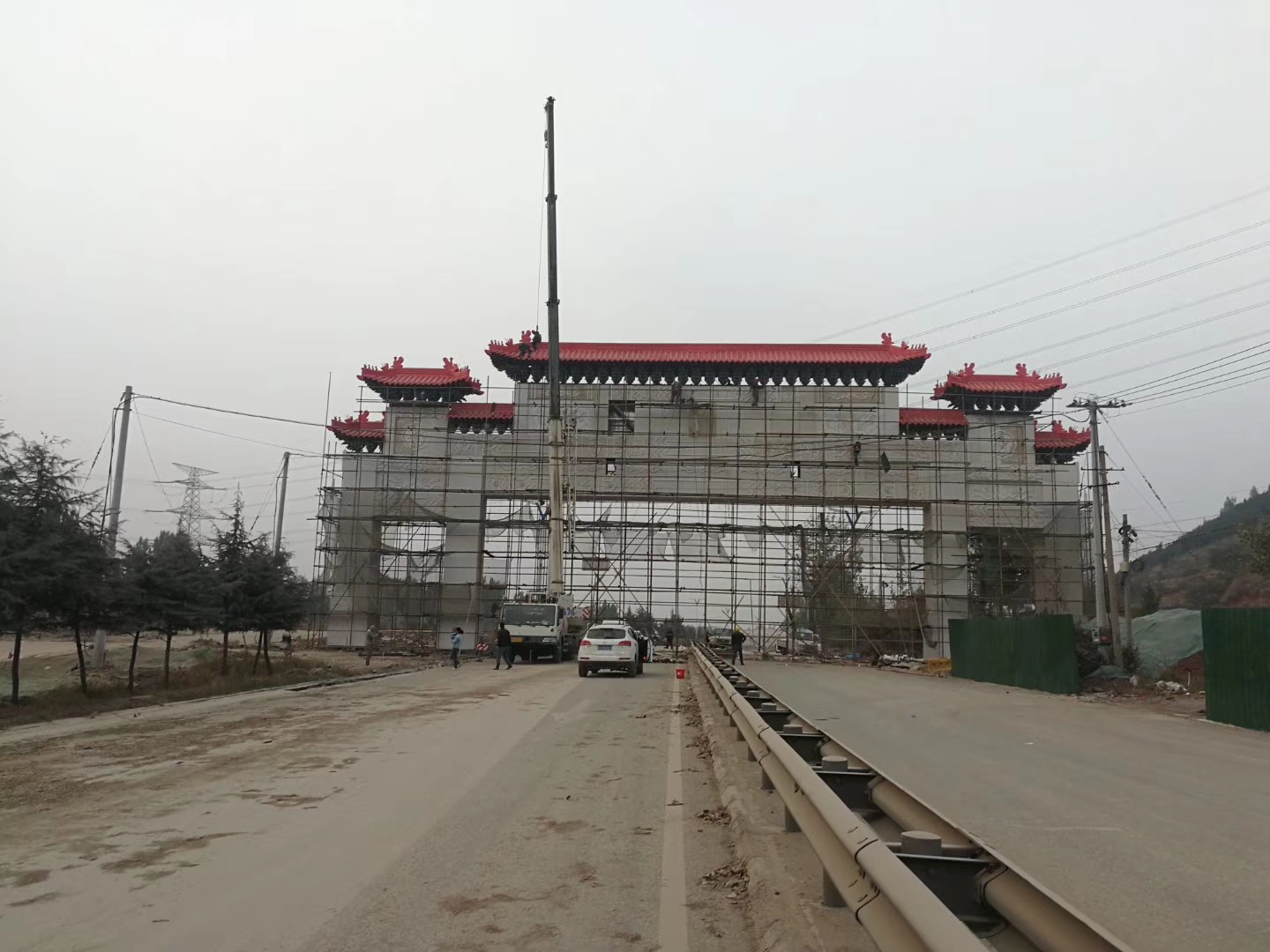 仿古金屬瓦圖片